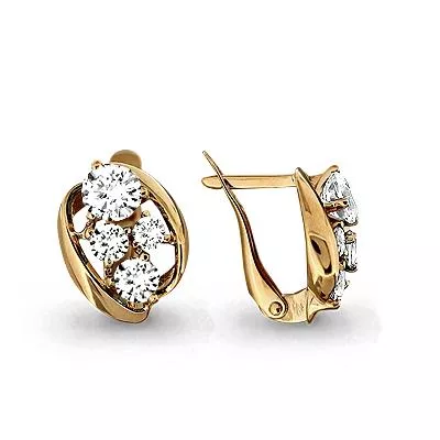 Серьги из золота, артикул LV43706