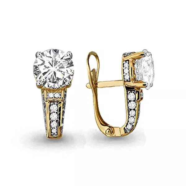 Серьги, артикул LV43695А, золото