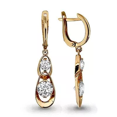 Серьги, золото, артикул LV43688