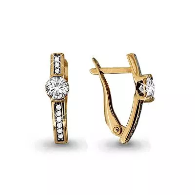 Серьги, золото, артикул LV43680А