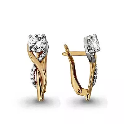 Серьги, артикул LV43666А, золото