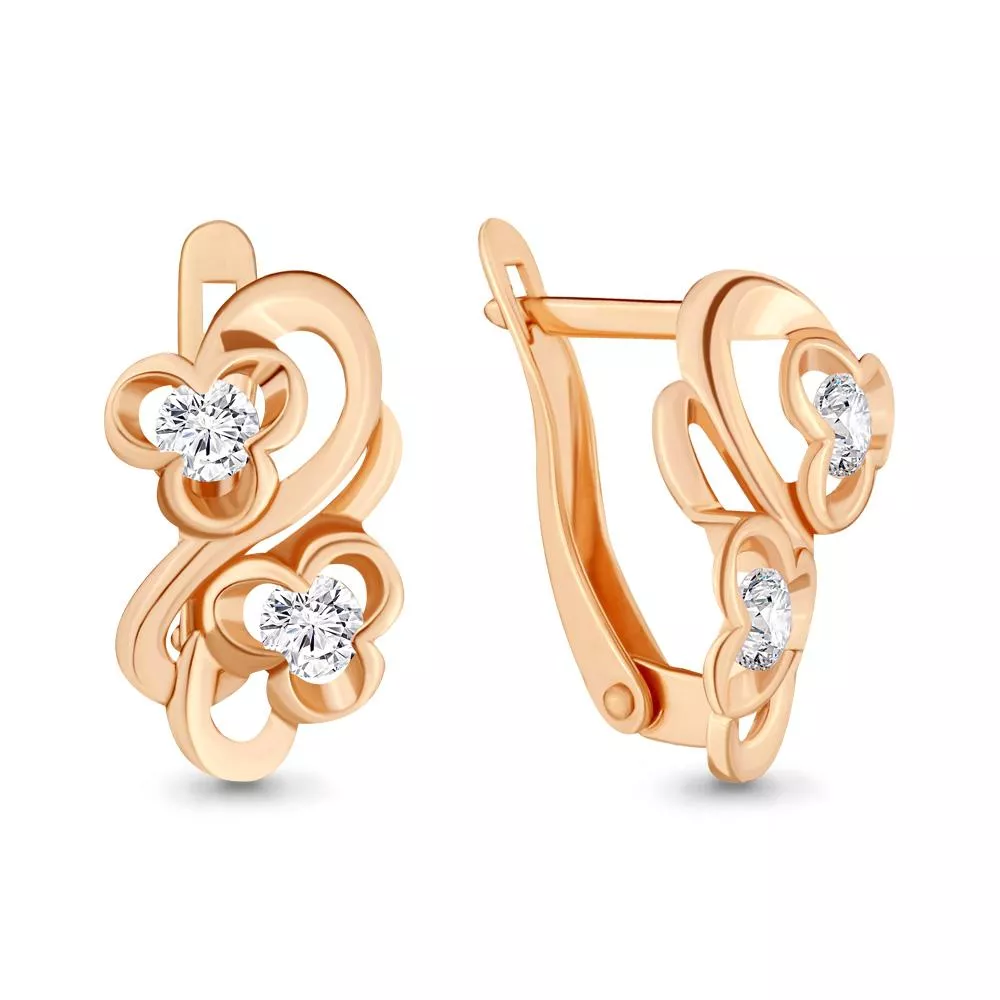 Серьги, золото, артикул LV43574