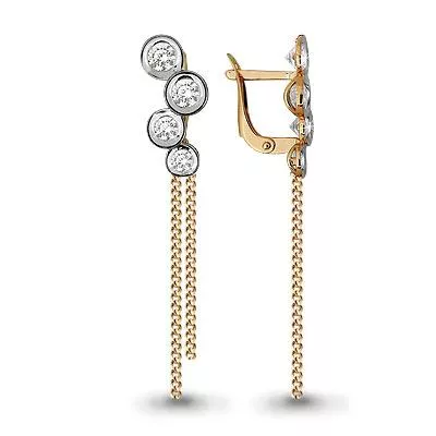 Серьги, золото, артикул LV43567