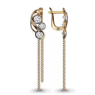 Серьги, артикул LV43566, золото