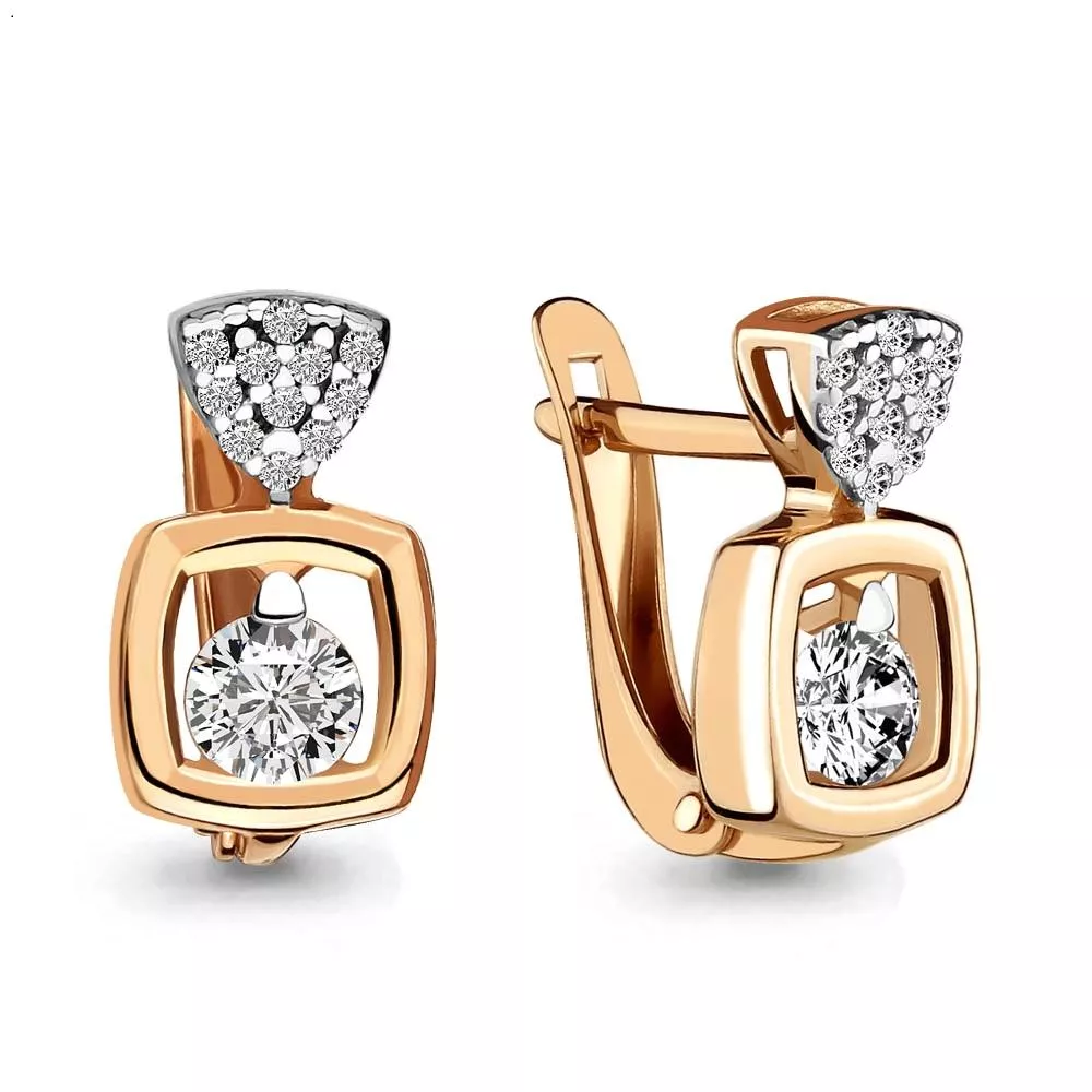 Серьги, золото, артикул LV43351А