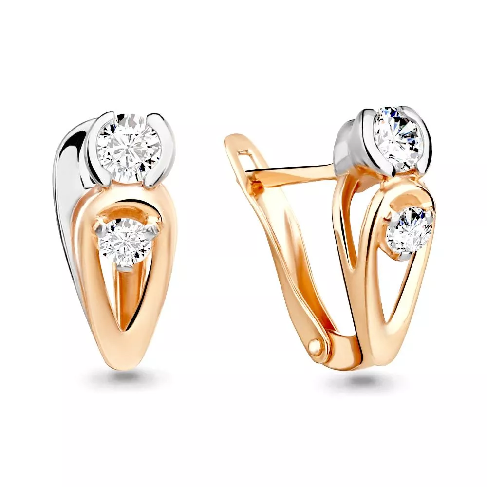 Серьги из золота, артикул LV43307