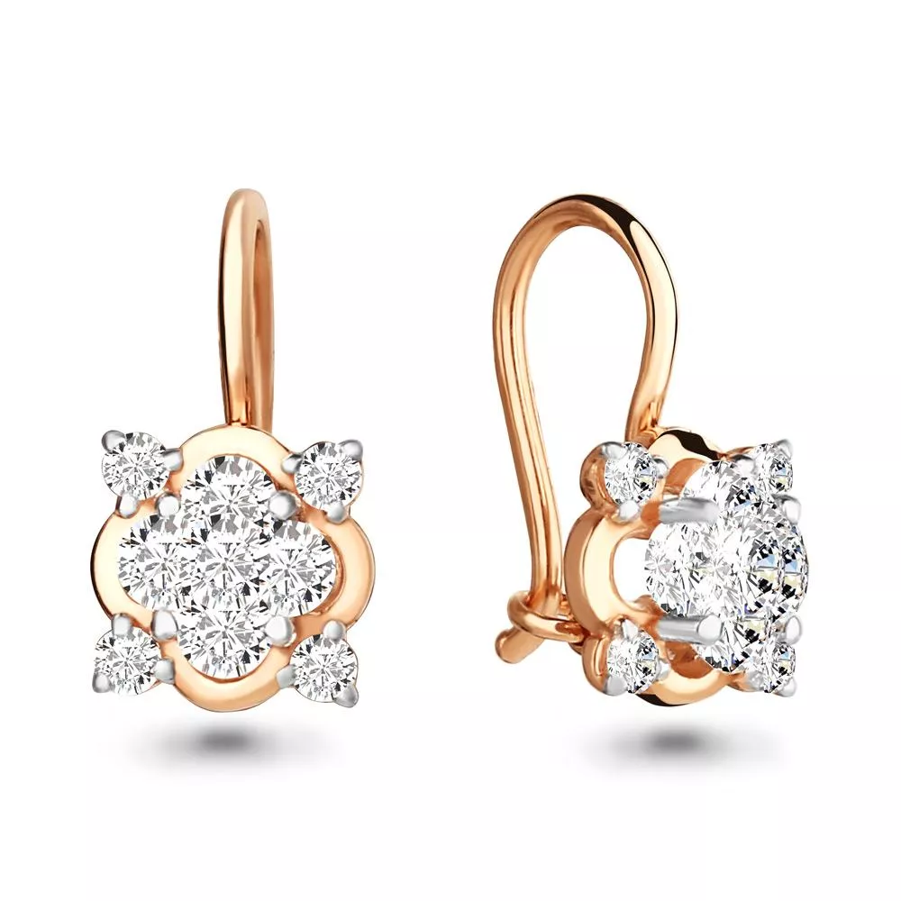 Серьги, артикул LV43303, золото