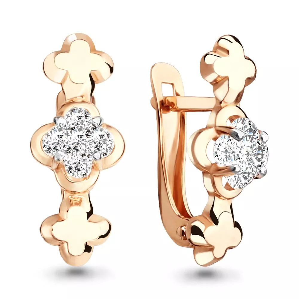 Серьги из золота, артикул LV43301