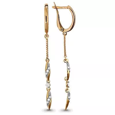 Серьги, артикул LV43156А, золото