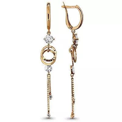 Серьги, золото, артикул LV43152