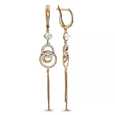 Серьги, артикул LV43149А, золото