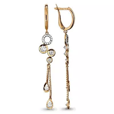 Серьги, артикул LV43146А, золото