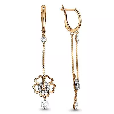 Серьги, золото, артикул LV43145А