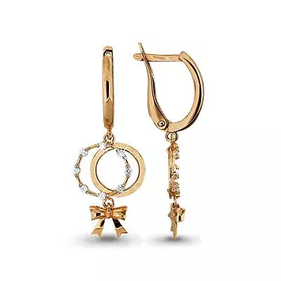 Серьги, артикул LV43133А, золото