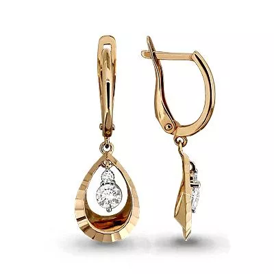 Серьги, золото, артикул LV43124