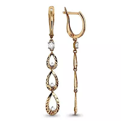 Серьги, золото, артикул LV43118