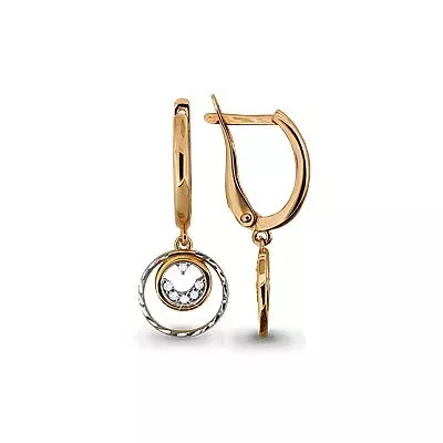 Серьги, золото, артикул LV43095А