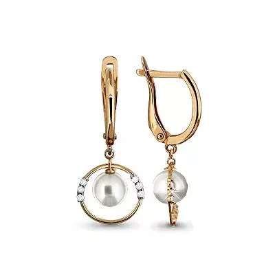 Серьги, золото, артикул LV43075А