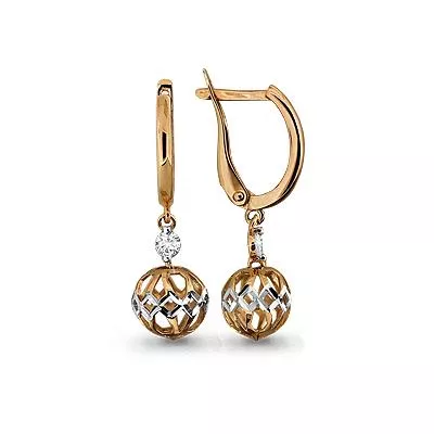 Серьги, золото, артикул LV43069