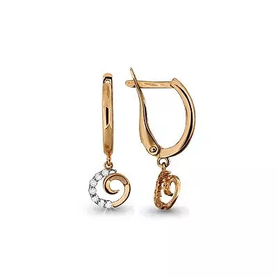 Серьги, золото, артикул LV43033А