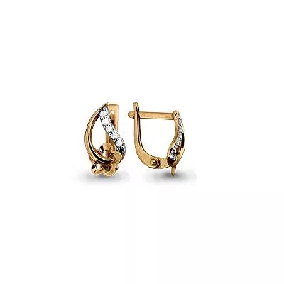 Серьги из золота, артикул LV43026