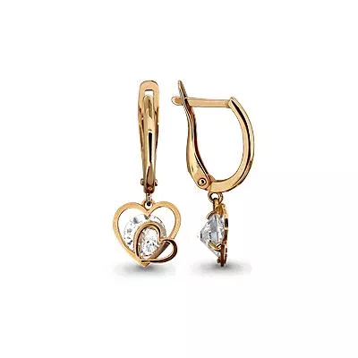 Серьги, золото, артикул LV43021