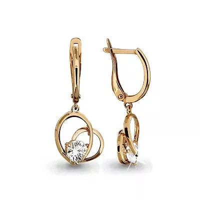 Серьги, золото, артикул LV43004