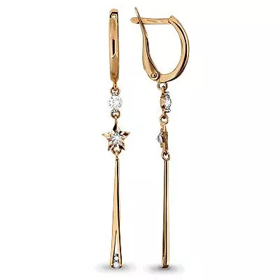 Серьги, артикул LV43002, золото