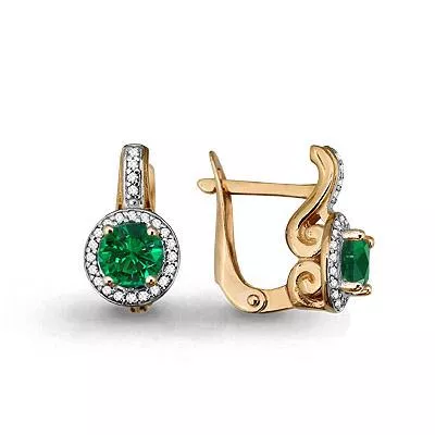 Серьги, золото, артикул LV42981Г