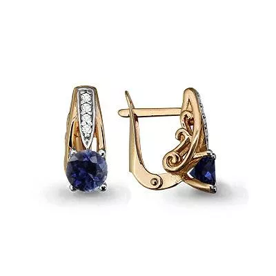 Серьги, артикул LV42967Б, золото