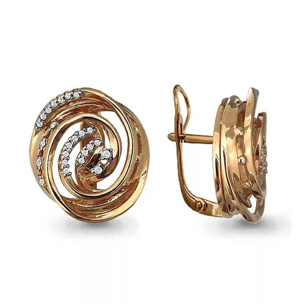 Серьги, артикул LV42925А, золото