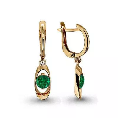 Серьги, золото, артикул LV42898П