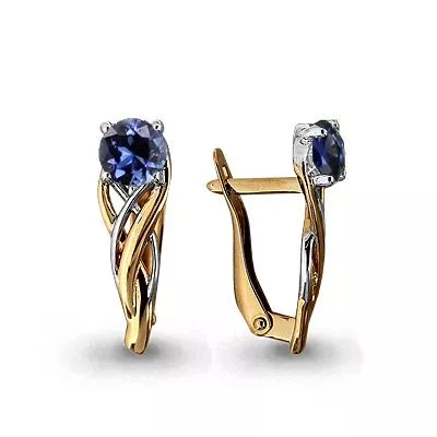 Серьги, золото, артикул LV42887Н