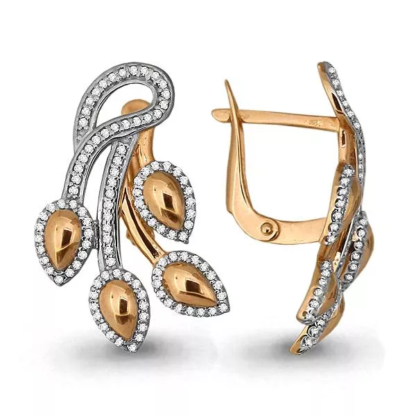 Серьги, золото, артикул LV42870А