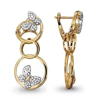 Серьги, артикул LV42743А, золото