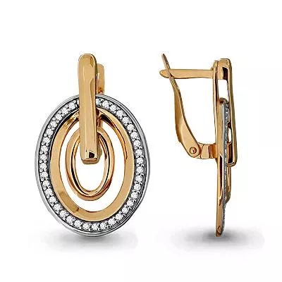 Серьги, артикул LV42735А, золото