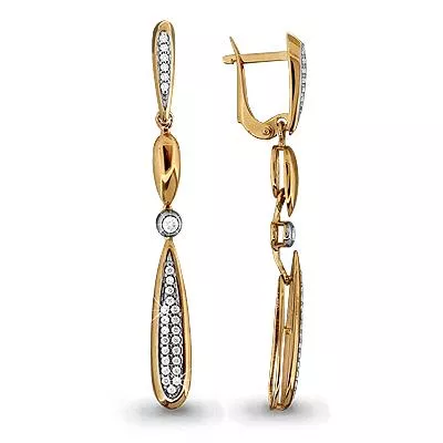 Серьги, артикул LV42714А, золото