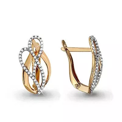 Серьги, артикул LV42702А, золото