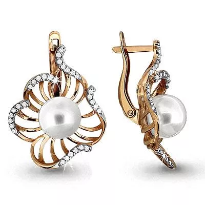 Серьги, артикул LV42669А, золото