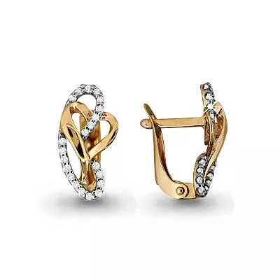 Серьги, золото, артикул LV42608А