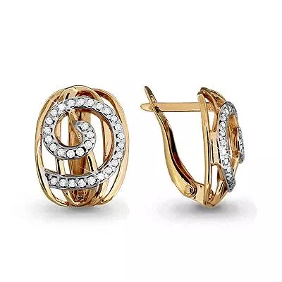 Серьги, артикул LV42595А, золото