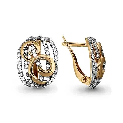 Серьги, артикул LV42592А, золото