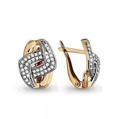 Серьги, артикул LV42590А, золото