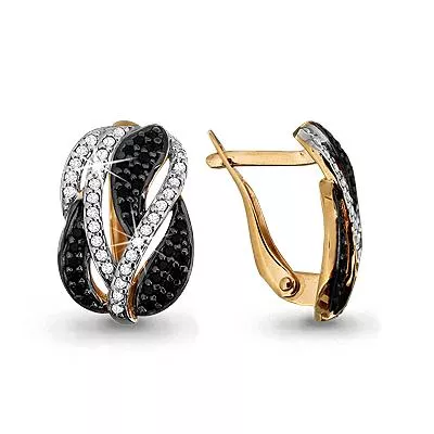 Серьги из золота, артикул LV42577Ч