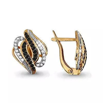 Серьги, золото, артикул LV42576Ч