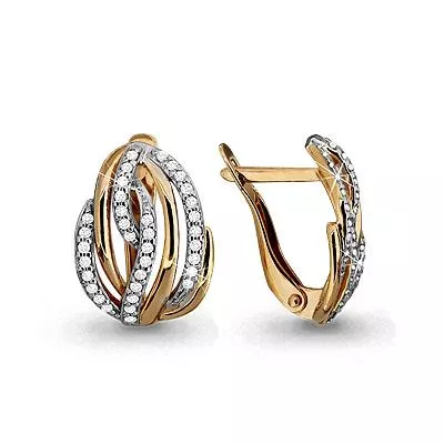 Серьги, артикул LV42575А, золото