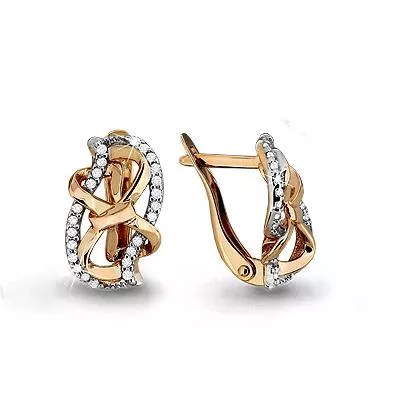 Серьги, золото, артикул LV42558А