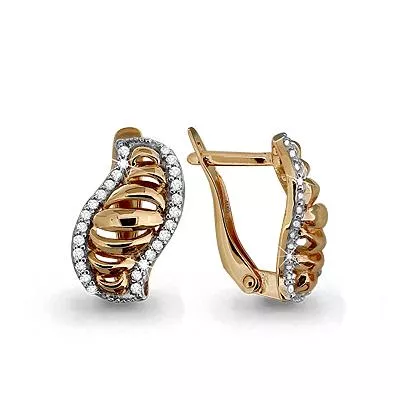 Серьги, золото, артикул LV42555А