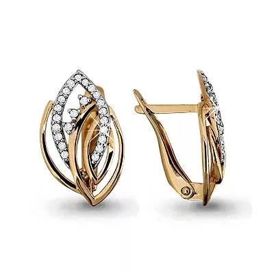 Серьги, артикул LV42548А, золото