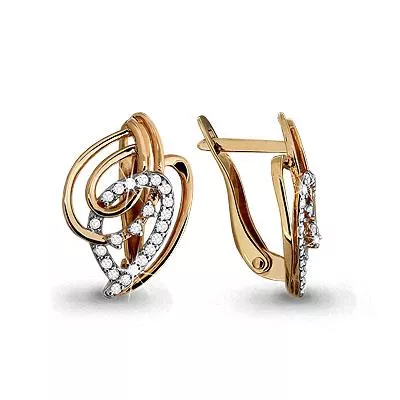 Серьги, артикул LV42545А, золото